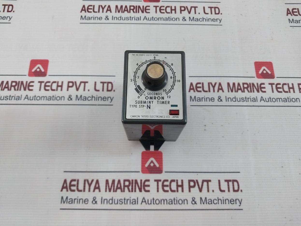 Omron Stp-n Subminy Timer 0 To 12 Second 100/110V 50/60Hz 6Va