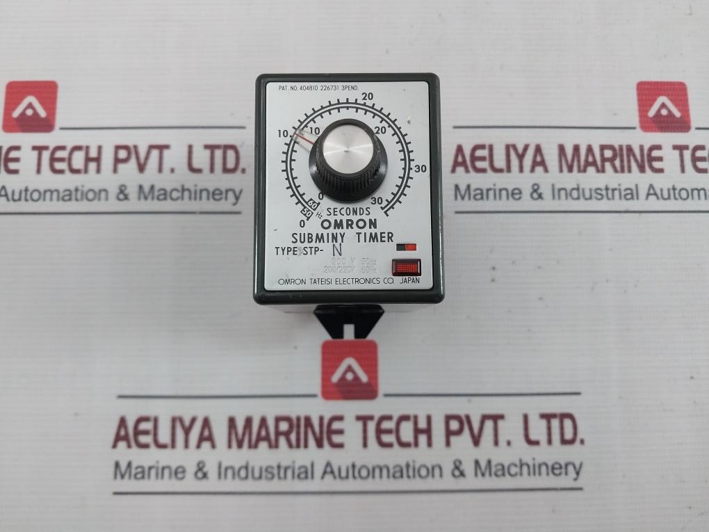 Omron Stp-n Subminy Timer 200/220V 50/60 Hz 0-36 Seconds 0-30 Sec