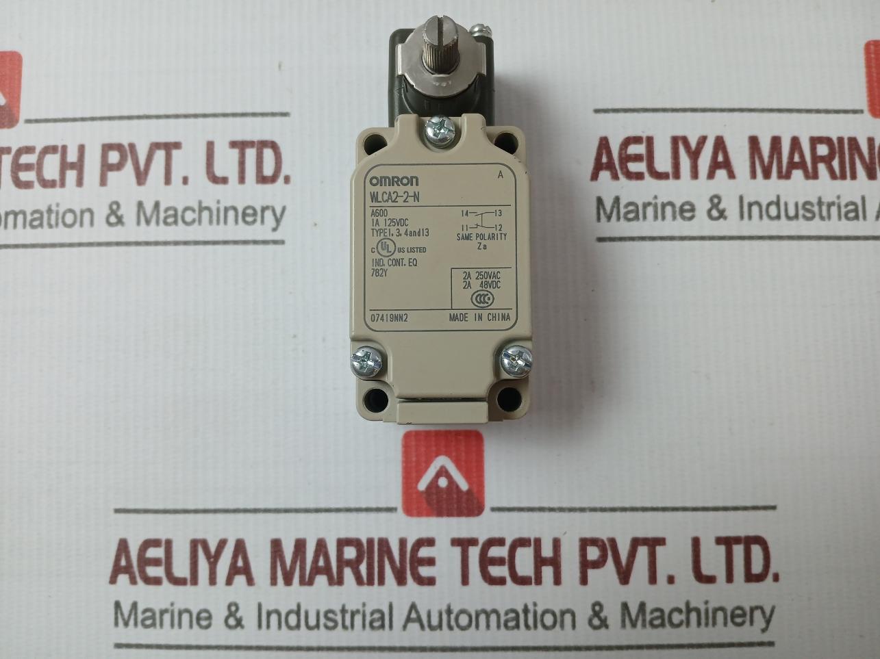 Omron Wlca2-2-n Series Plunger Limit Switch 2A 250Vac