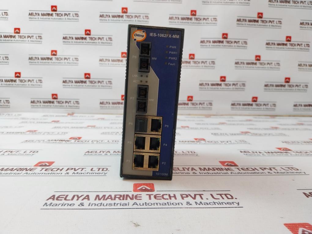 Oring Ies-1062Fx-mm Industrial 8-port Ethernet Switch 12-48Vdc