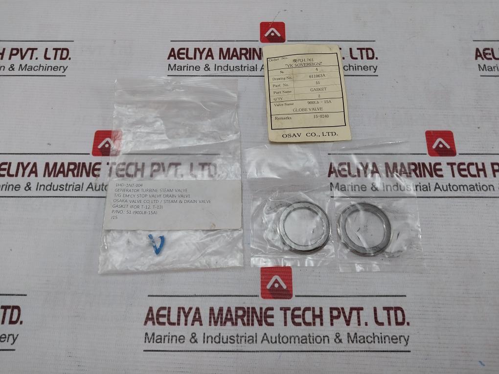 Osaka Valve 51 Steam Drain Valve 900Lb-15A