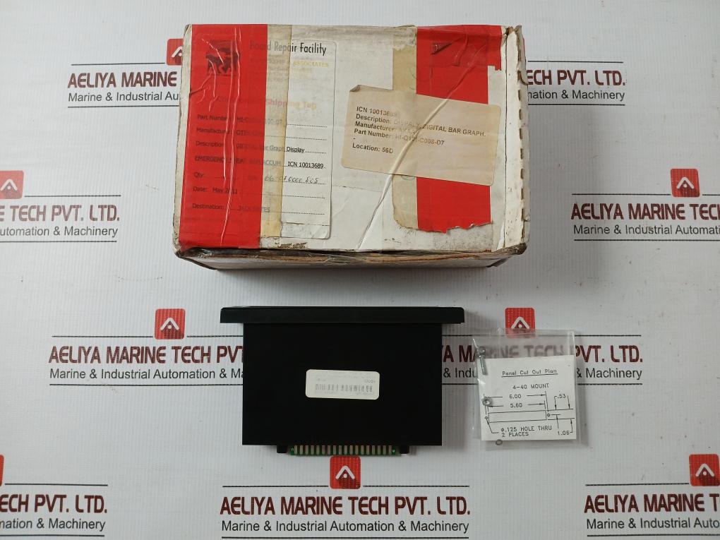 Used Hi-Q101-C008-D7 Digital Bar Graph Display 0-6000 Psi By Otek Corporation