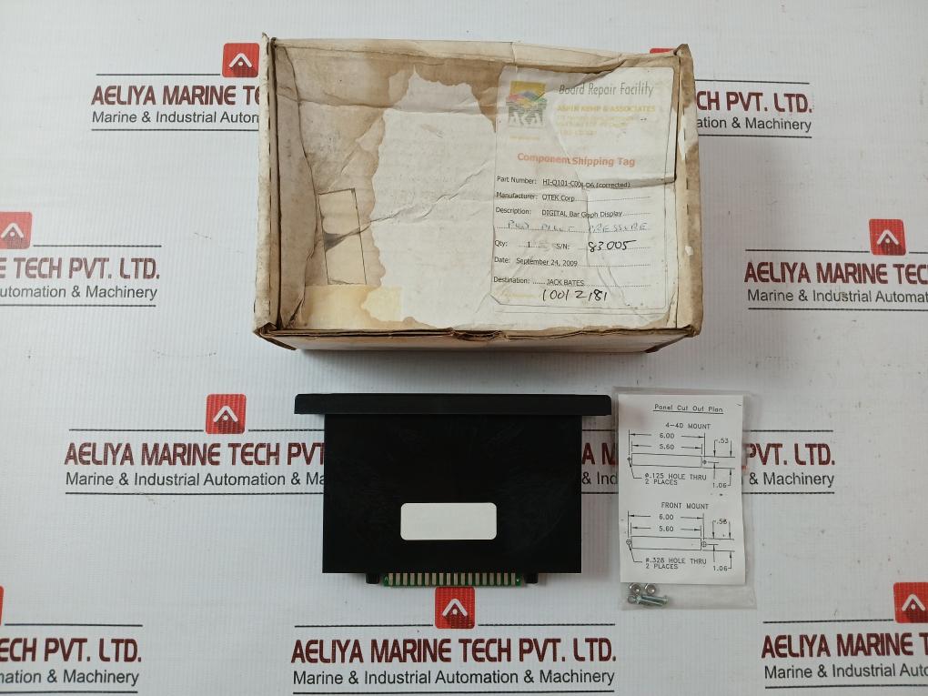 Otek 0-6000 Psi Digital Bar Graph Display Hi-Q101-C008-D6 - Used