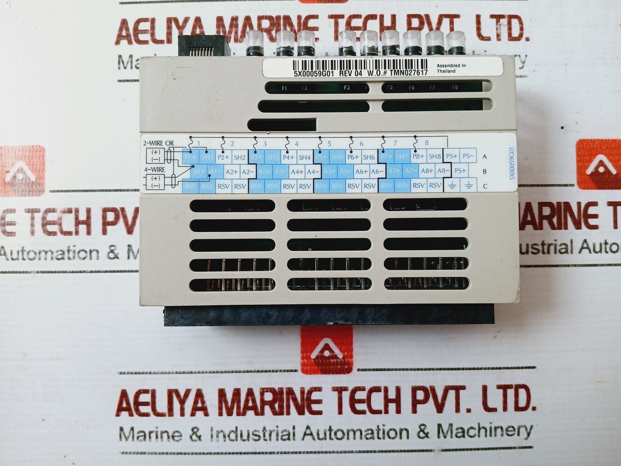 Emerson Ovation Hart Analog Input Module 5X00059G01 Rev: 02 1P00031A03