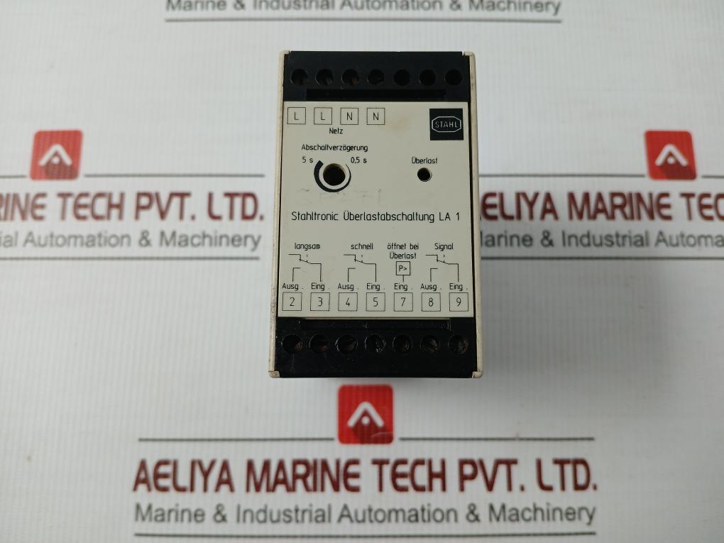Overload Protection Control Relay Stahl La 1, 48vac 50-60hz In Used