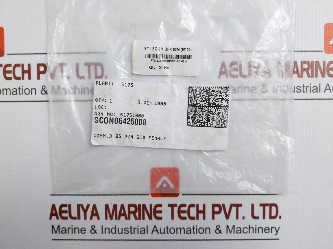 New Condition Fiber Optic Patch Cable Set P674-175 St-Sc Sm Dpx 02m (9/125)