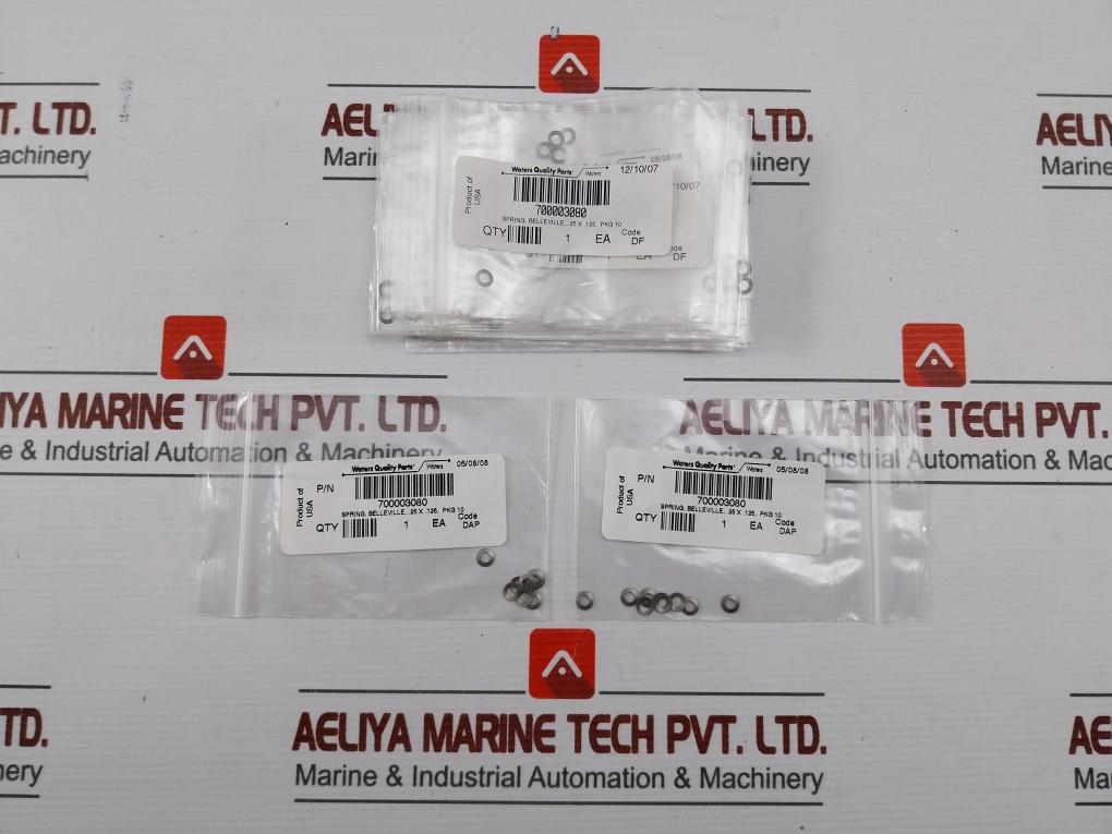 Pack Of 2x Spring Belleville Waters 700003080 .25 X .125, Pkg 10