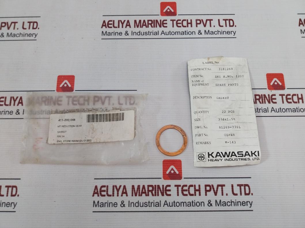 Pack of 4X Kawasaki GS-48 Gasket Diameter 37X1.5T