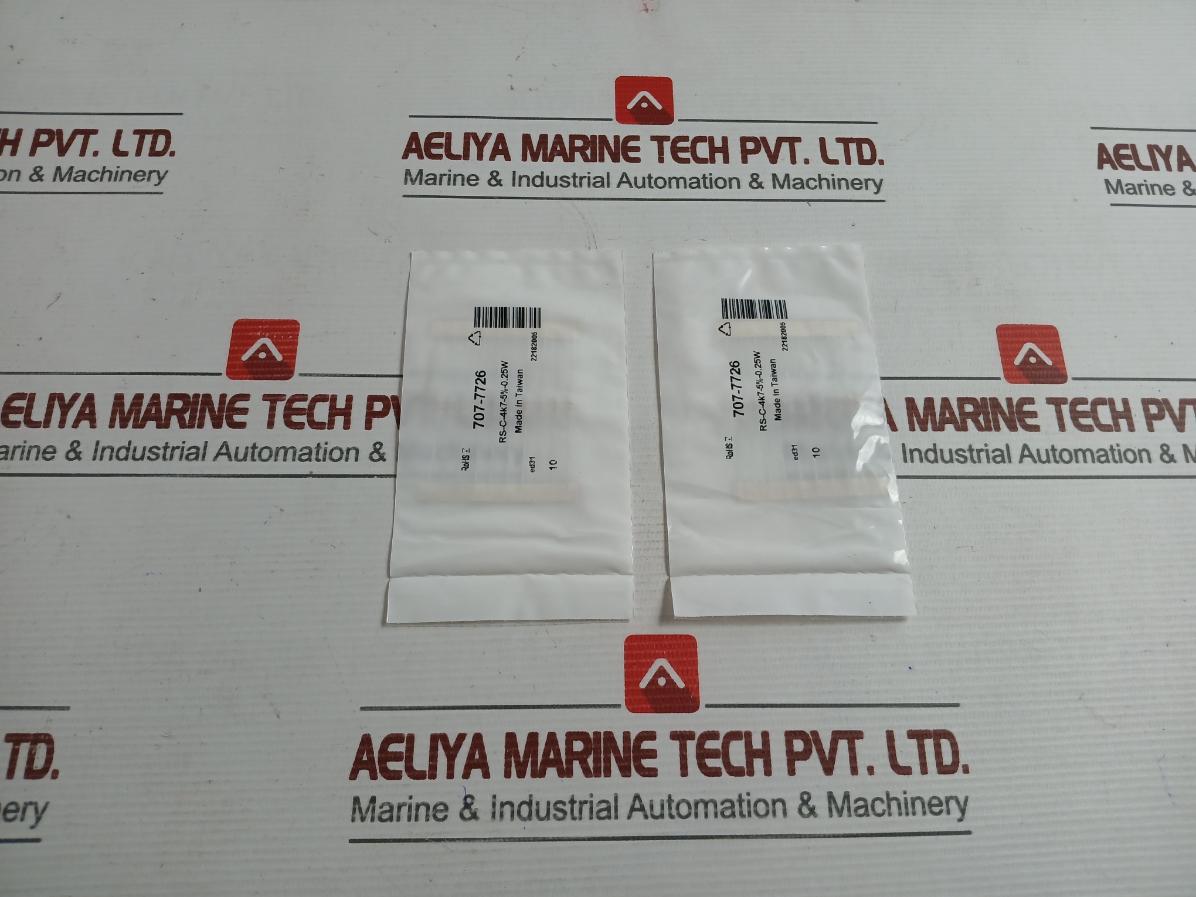 Pack Of 5x Rs-C-4k7-5%-0.25w Film Resistor 50 Gm Rs Pro&nbsp;
