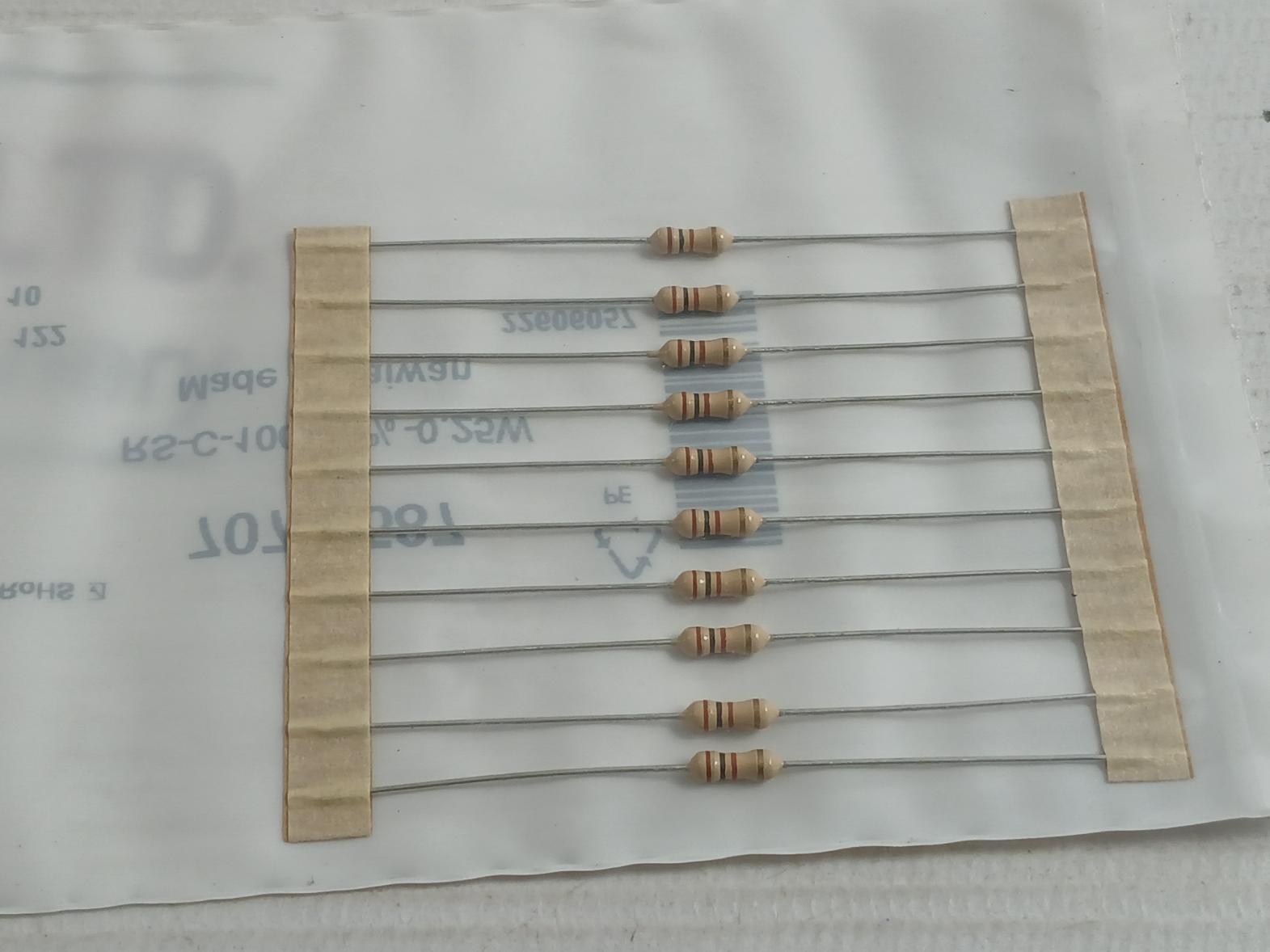 Pack Of 5x C-33k-5%-0.25w Part No: 707-7587 New Carbon Film Resistor By Rs&nbsp;
