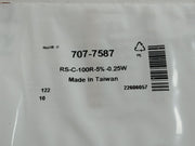 Pack Of 5x C-33k-5%-0.25w Part No: 707-7587 New Carbon Film Resistor By Rs&nbsp;