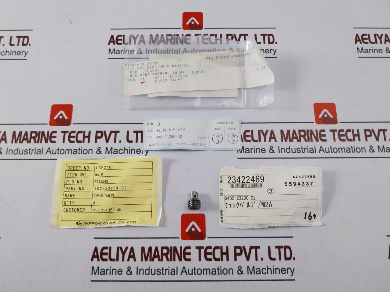 Pack Of 5X Nippon 402-23200-02 Check Valve Nc422469 44-2/K-17557