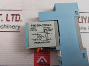 Paramount P1S-din-230Vac Voltage Relay With Base Max 100Ma 32 Vdc
