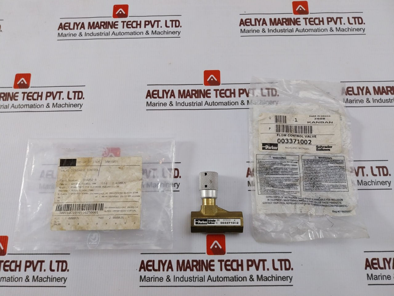 Parker 003371002 Flow Control Valve 250 Psig Maxparker