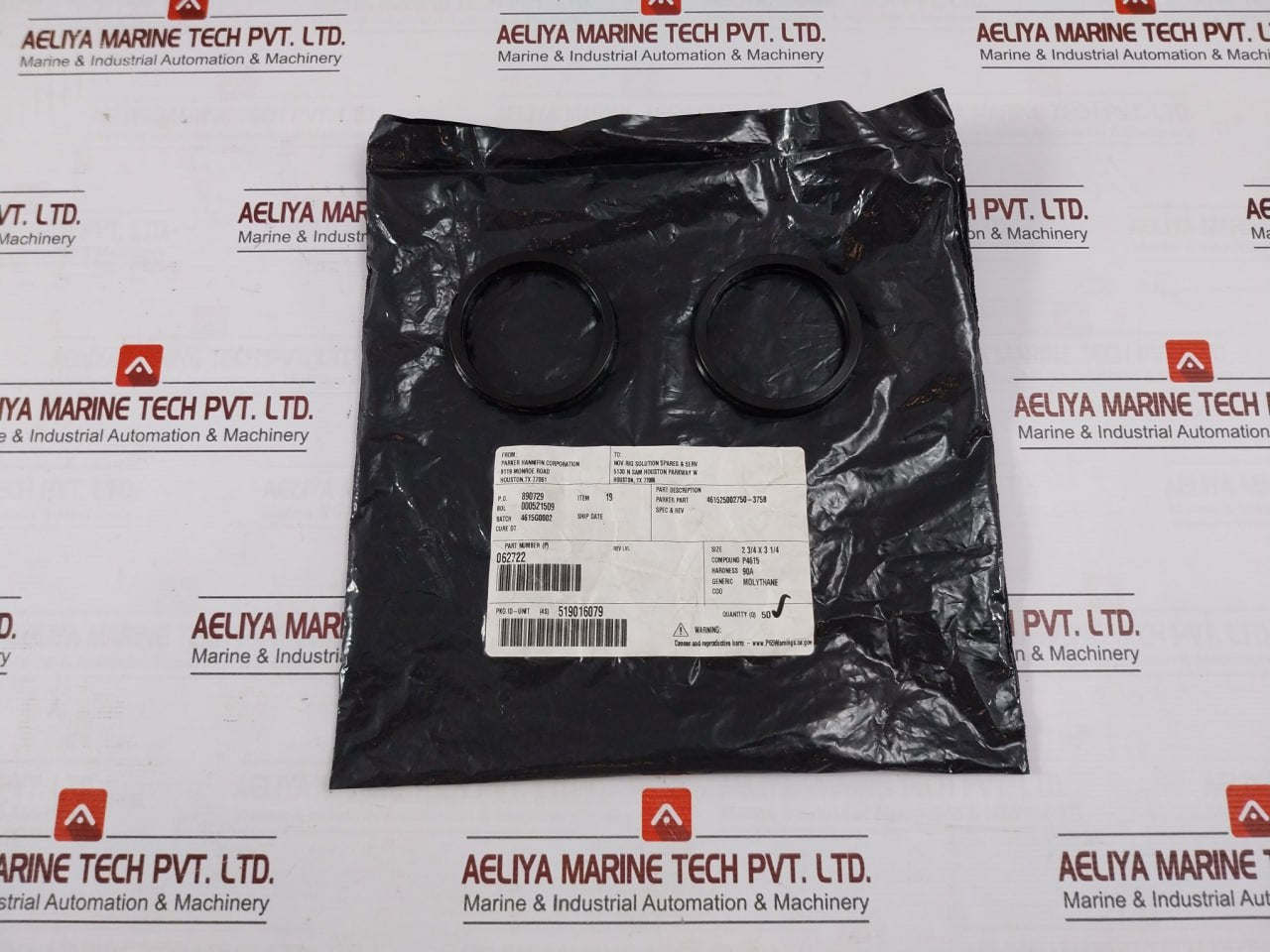 Parker 062722 Molythane Polypak Seal O-ring 2 3/4 X 3 1/4 P4615 90A