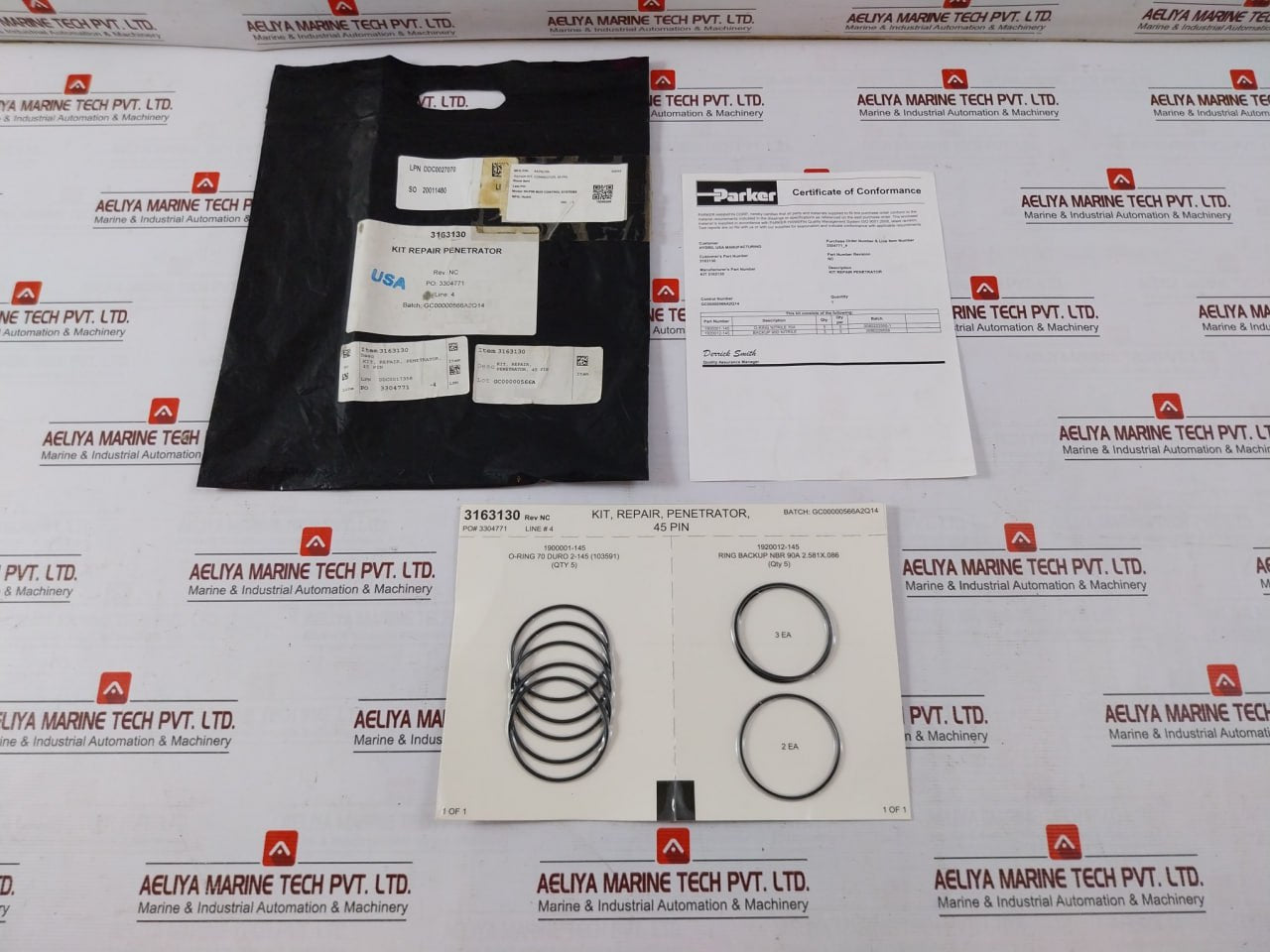 Parker 3163130 Repair Penetrator Kit 45 Pin O-ring Nitrile 70A