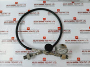 Parker 471Tc-4 Standard Hose+Whitey Knob+0-400 Bar Pressure Gauge Assy 5000 Psi