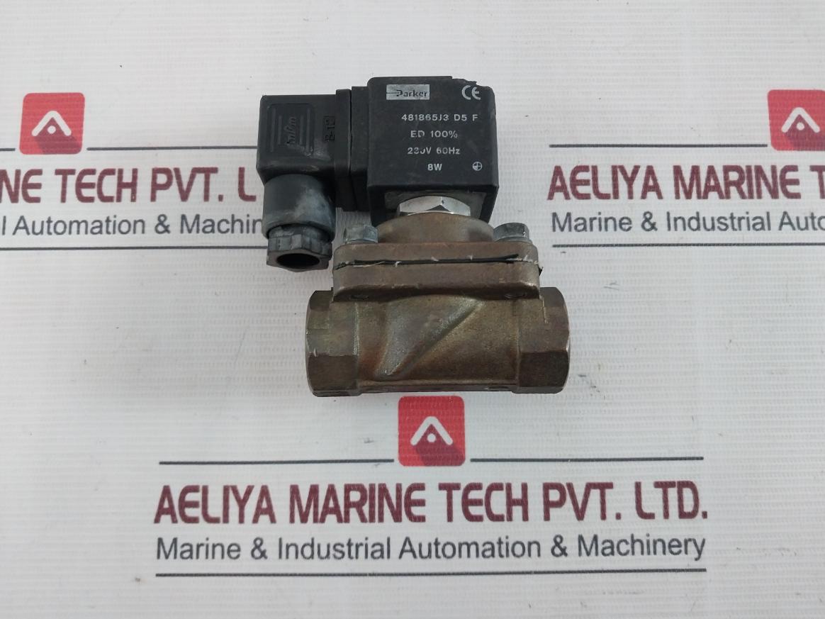 Parker 481865J3 D5 F Solenoid Valve Coil 230V 60Hz B-12 8W