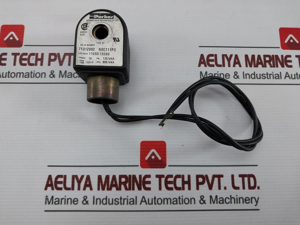 Parker 7131Z002 Solenoid Valve Coil 110/120V 125Psi
