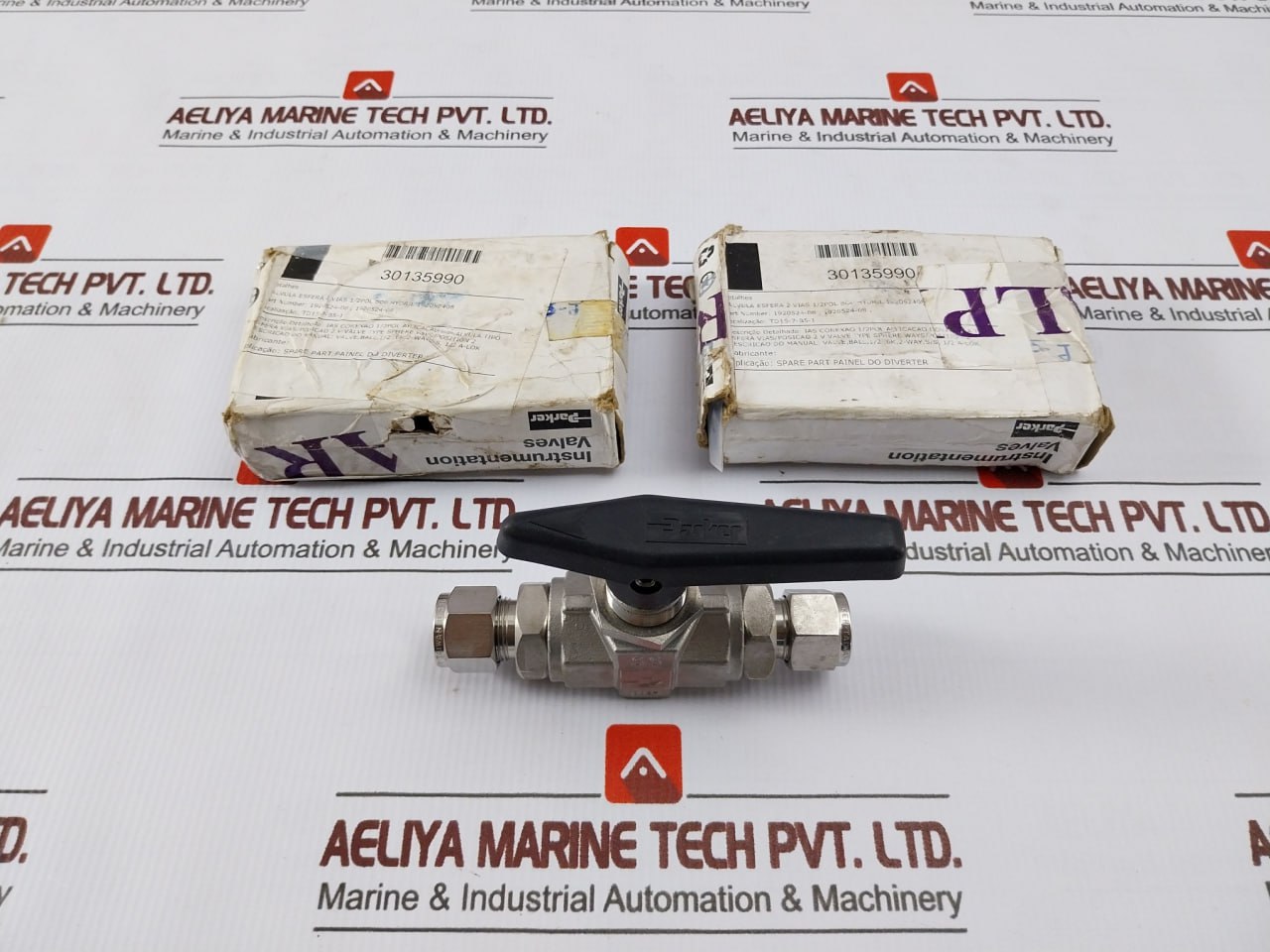 Parker 8a-B8lj2-Ssp-H-3478 B-Series Two Way Stainless Steel Ball Valve Ini-208