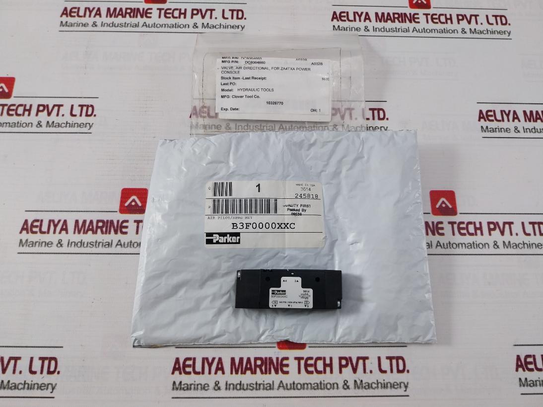 Parker B3F0000Xxc B3 Series Inline Valve 146 Psi Max