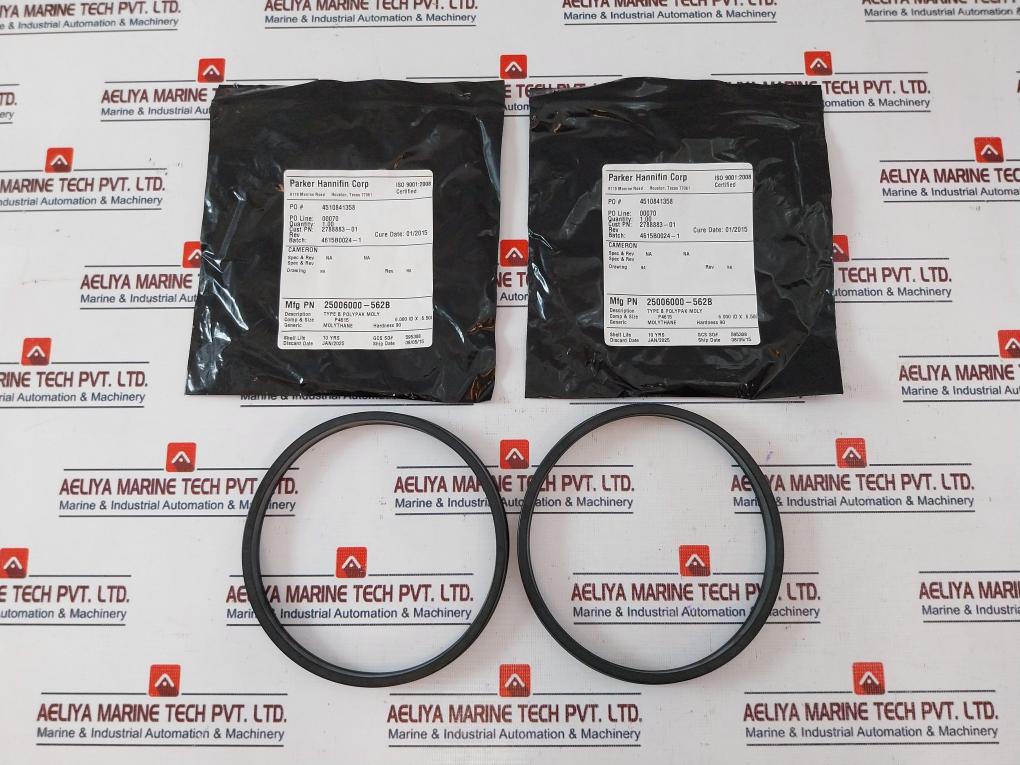 Parker Hannifin 25006000-562B Type B Polypak Seal Ring 6.000 Id X .6.500