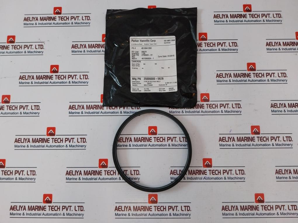 Parker Hannifin 25006000-562B Type B Polypak Seal Ring 6.000 Id X .6.500