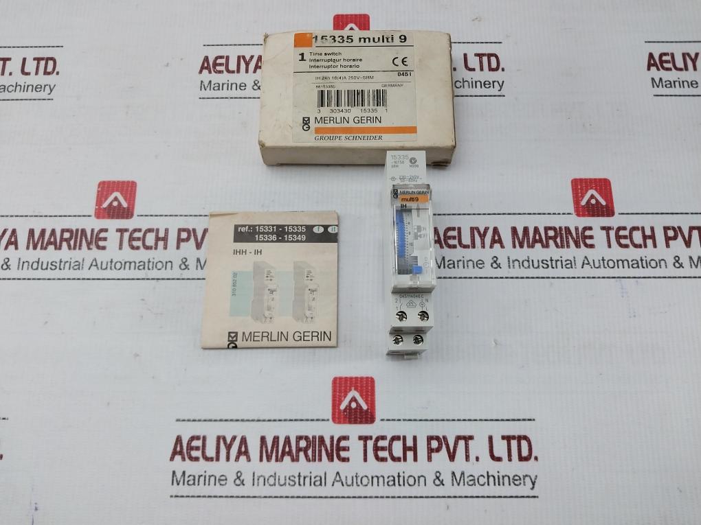 Part No. 15335 Merlin Gerin 230-240v/50-60hz Multi 9 Mechanical Time Switch