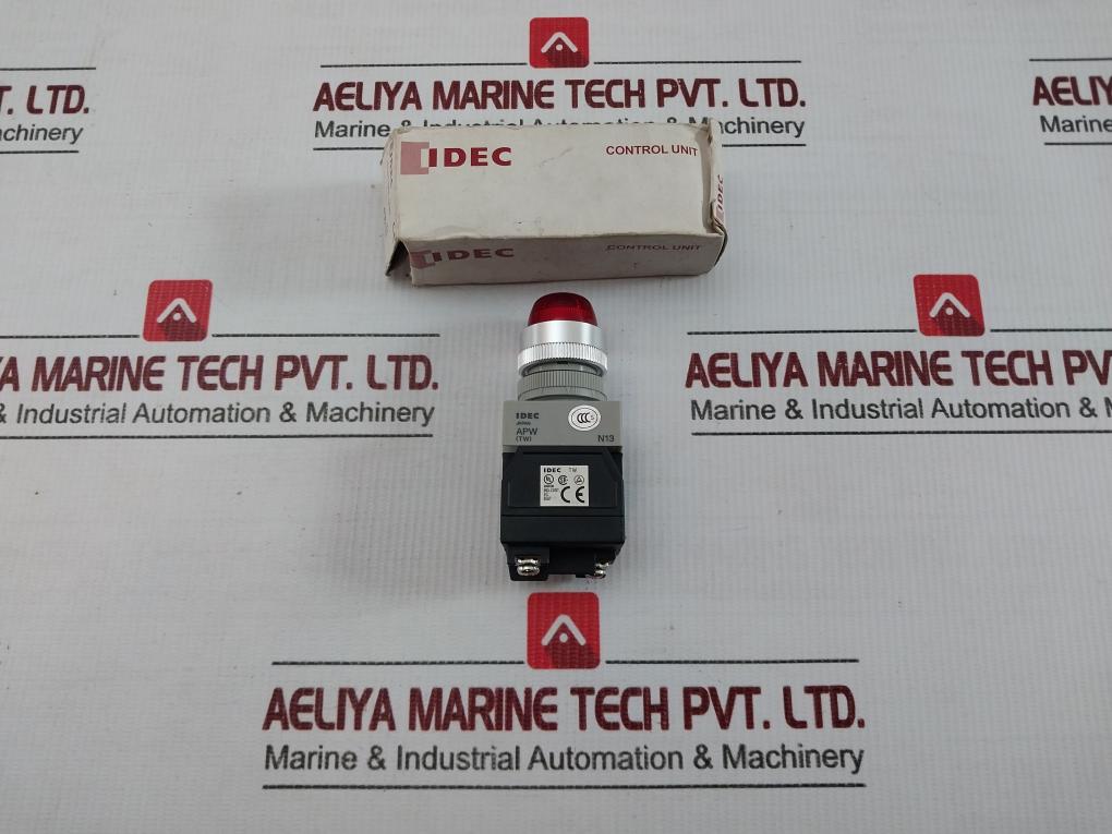 Part No. Apw226r Idec 200/220v 50-60hz Tw Series Pilot Light