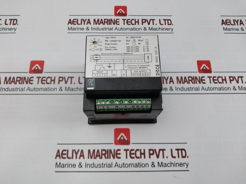 Part No. Dim-Q Analog Insulation Monitor By Deif 690/400vac