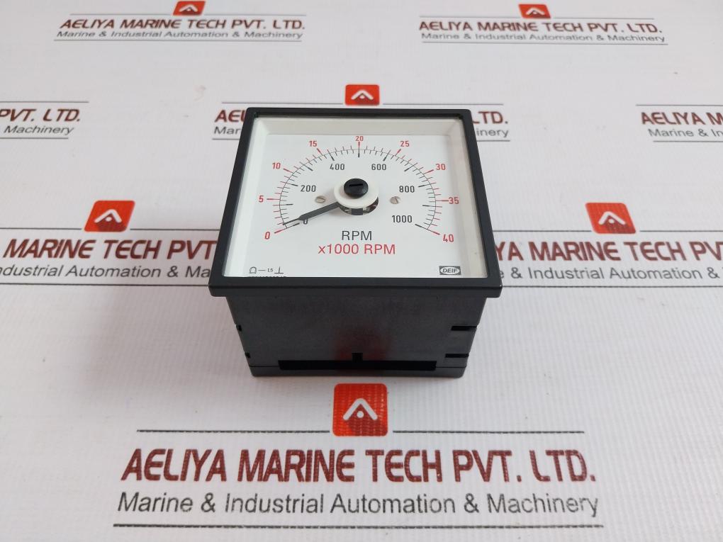 Part No. Dq96-C, 0-40 X1000 Rpm Analog Rpm Meter Deif