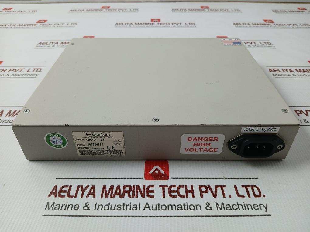 Part No. Es6t2f-St Ethercom 110-240vac Ethernet Switch Module