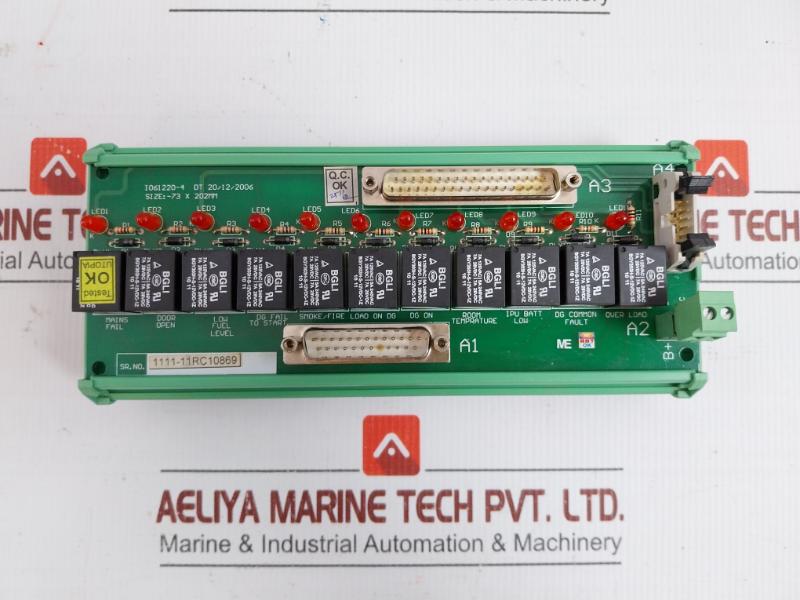 Part No. I061220-4 Relay Interface Module -73 X 202Mm
