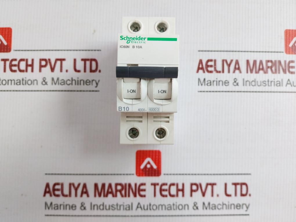 Part No. Ic60n Schneider Electric 400v/10a/50-60hz Miniature Circuit Breaker