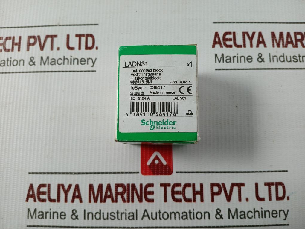 Part No. Ladn31 Auxiliary Contact Block 10a 690v Schneider Electric