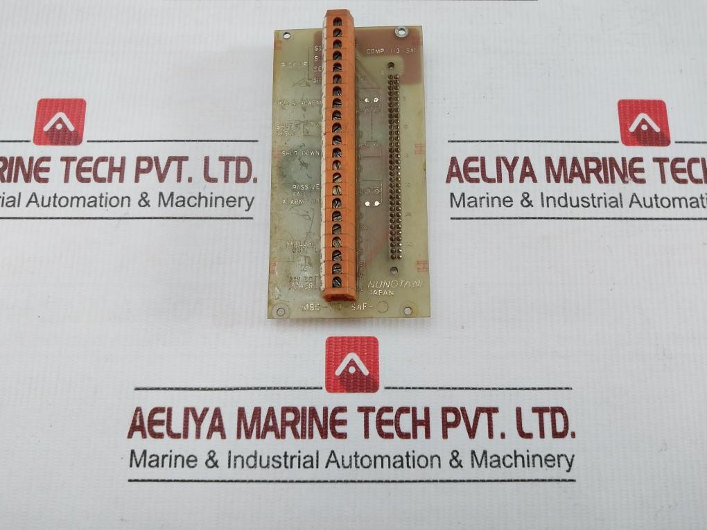Part No. Mbd-110-Saf Interface Connector Terminal Board By Nunotani - 60 Gm
