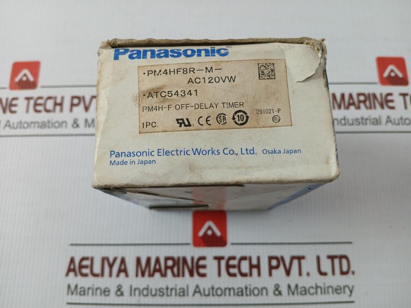 Part No. Pm4hf8r-M-Ac120vw By Panasonic Off-Delay Timer 0-10 Min In 130 Gm