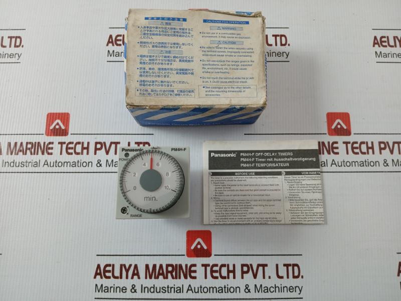 Part No. Pm4hf8r-M-Ac120vw By Panasonic Off-Delay Timer 0-10 Min In 130 Gm
