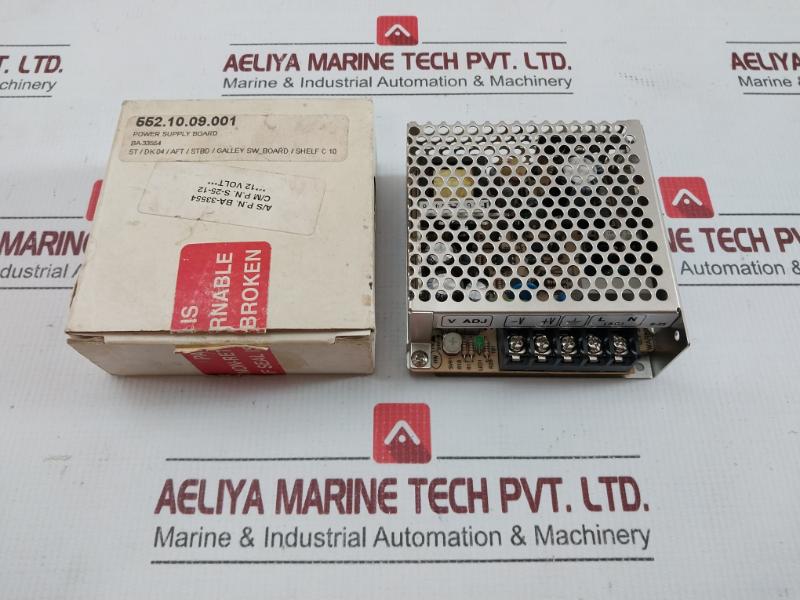 Part No.S-25-12 Mean Well Power Supply Board 50/60hz