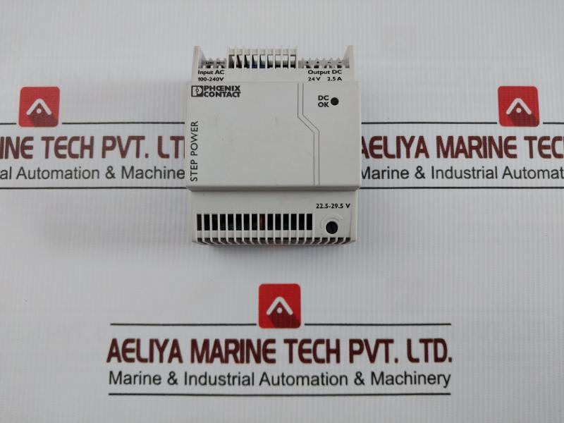 Part No. Step-Ps/1ac/24dc/2.5  Input- Ac 100-240v Phoenix Contact Power Supply