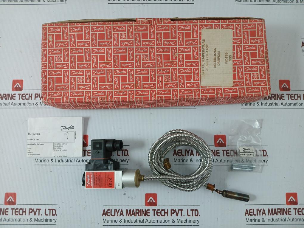 Part No: Mbc 8100 Heavy Duty Temperature Control Thermostat Switch 2M BY Danfoss 130˚C