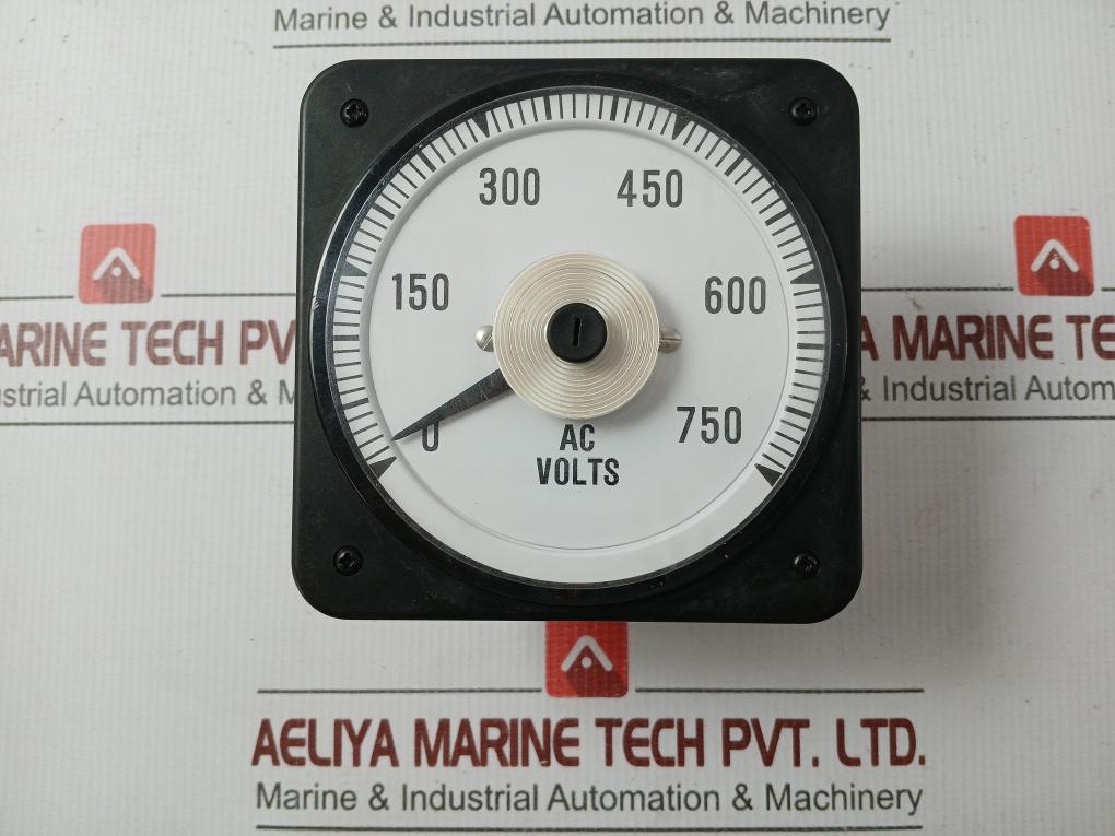 Ac Voltmeter 0.5 Va 600v Rms/Dc Crompton Part Number 007-05ga-Pzsm-C7