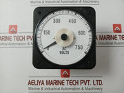 Ac Voltmeter 0.5 Va 600v Rms/Dc Crompton Part Number 007-05ga-Pzsm-C7