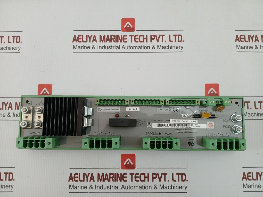 Part Number 5x00489g01 Emerson Power Distribution Module 12.5a 250vac