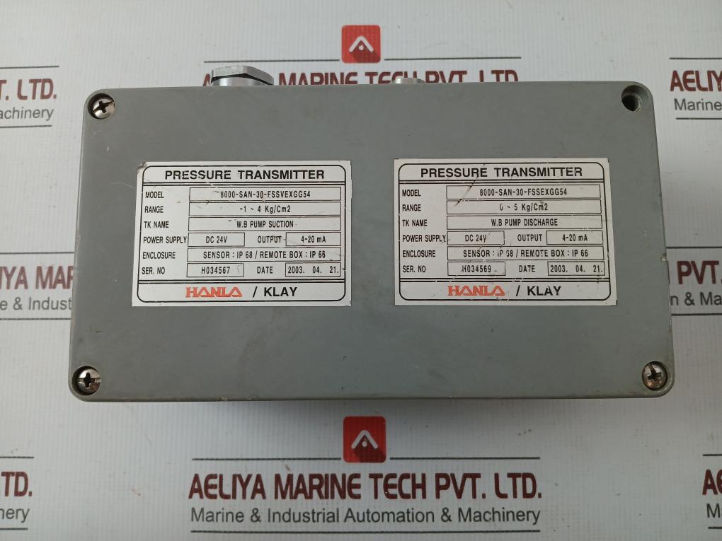 Part Number 8000-San-30-Fssvexgg54 By Hanla Pressure Transmitter