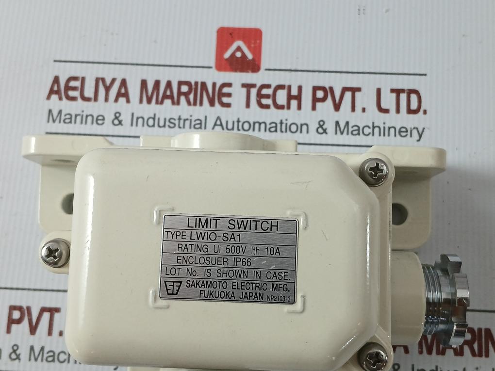 Part Number IN Lwio-sa1 500V 10A Ip66 Np2103-3 Limit Switch BY Sakamoto Electric