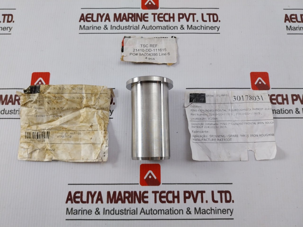 Patriot 21410-dd-111615 Pin For Front Cylinder Iron Roughneck