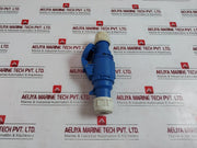 Pce 16A-6H/220-250V~ Pin & Sleeve Connector Type 213 Ip44 2P+E/50+60Hz