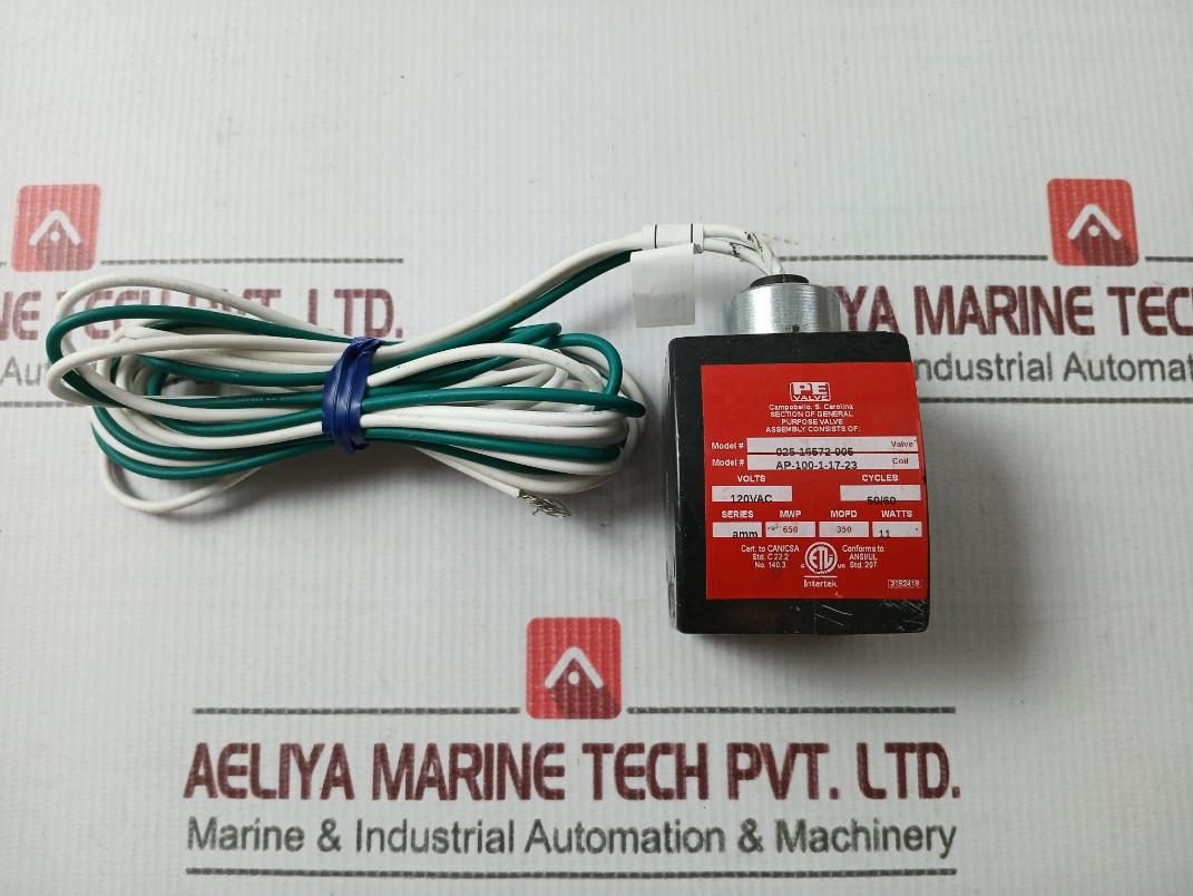 Pe 025 16572 005 General-purpose Solenoid Valve Assembly 1-meter 120Vac/11W