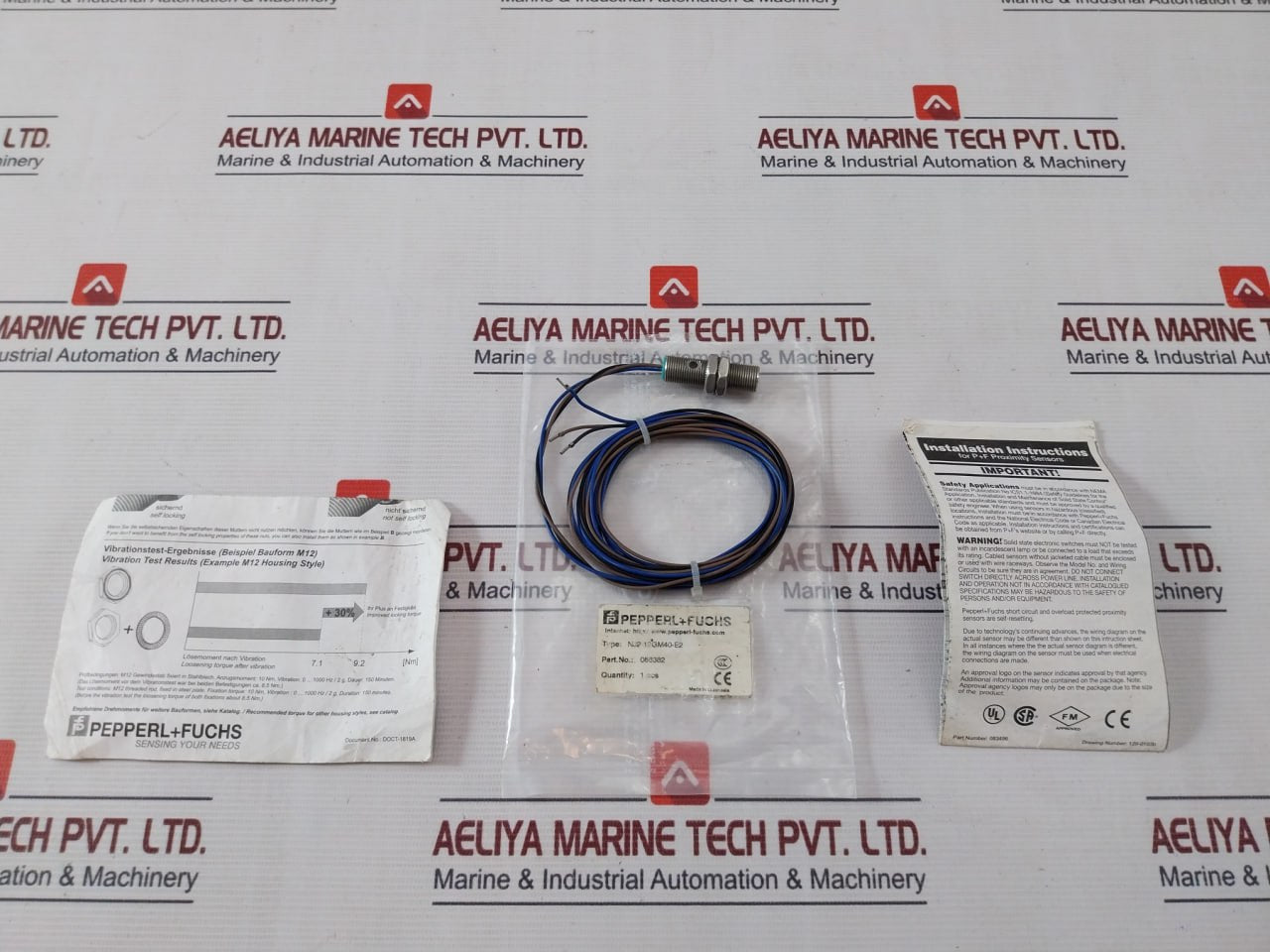 Pepperl+Fuchs Nj2-12Gm40-e2 Proximity Sensor With Cable